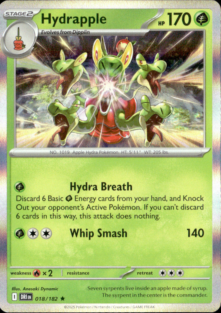 Hydrapple - Holo Rare SV10: Destined Rivals 018/182 NM