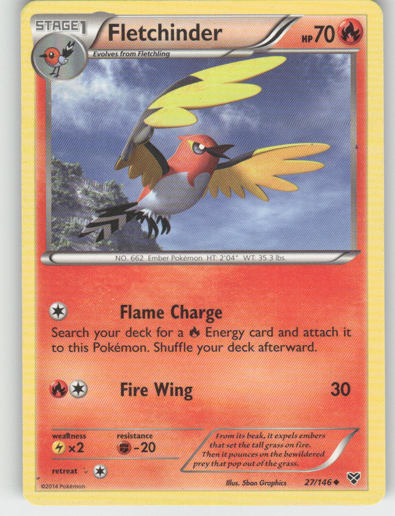 Fletchinder Uncommon XY Base Set 27/146 NM
