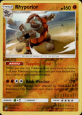 Rhyperior Reverse Holo Holo Rare SM - Burning Shadows 67/147 NM