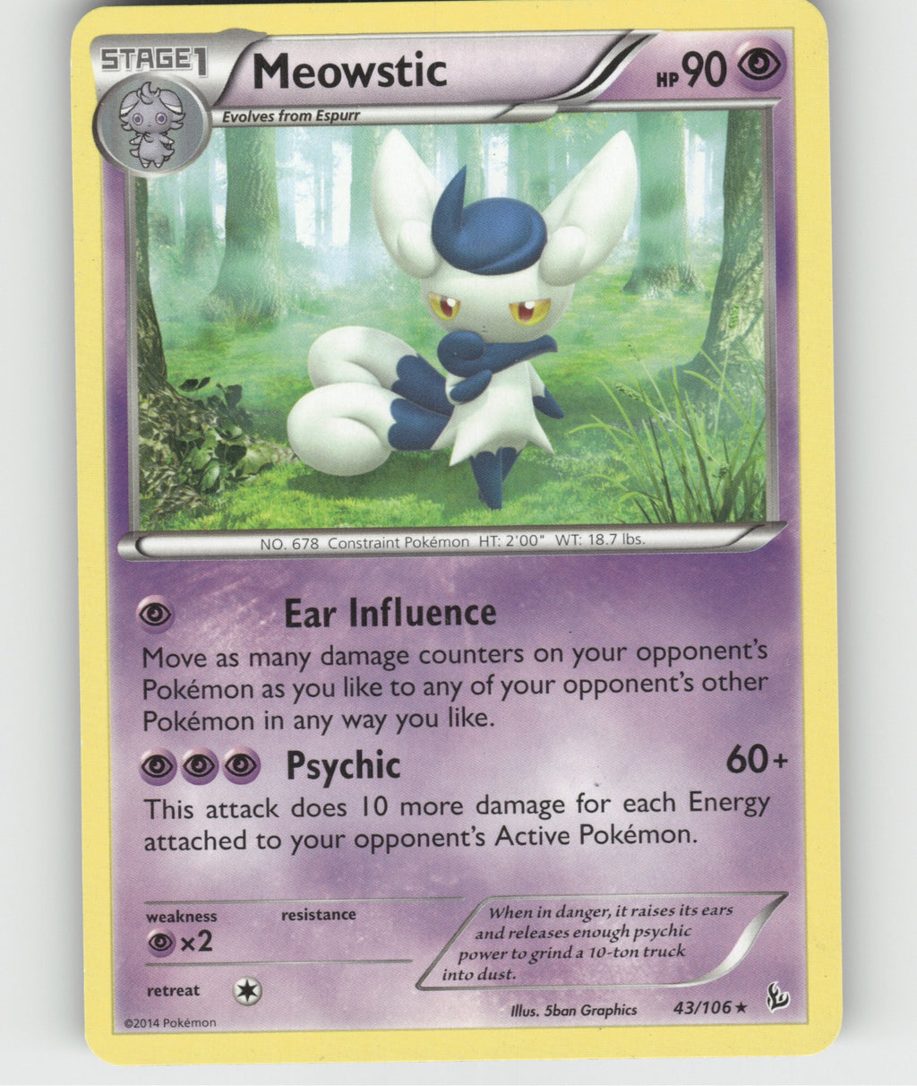 Meowstic Rare XY - Flashfire 43/106 NM