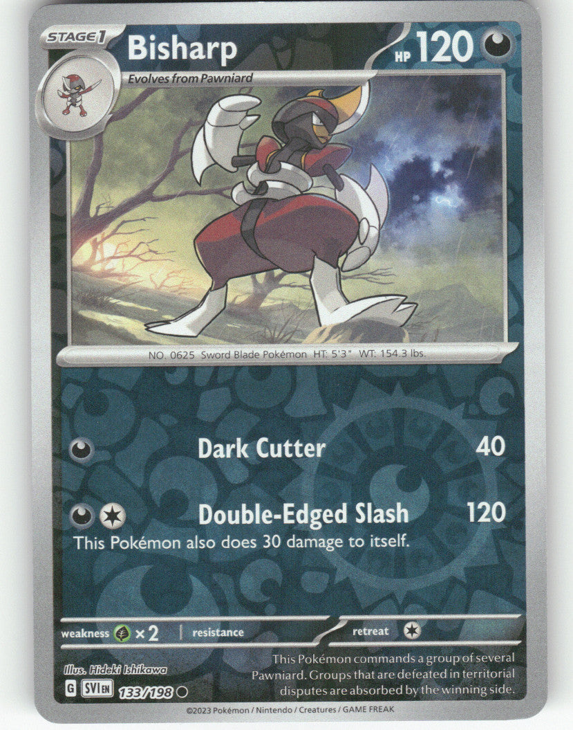 Bisharp Reverse Holo Common SV01: Scarlet & Violet Base Set 133/198 NM