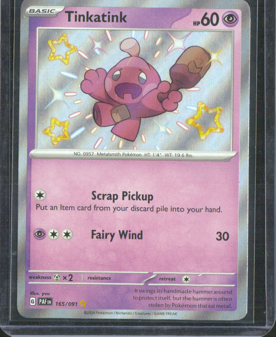Tinkatink Holo Shiny Rare SV: Paldean Fates 165/091 NM