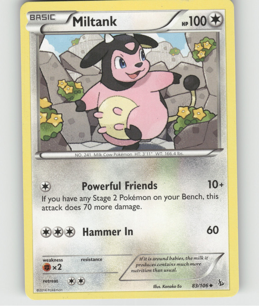 Miltank Uncommon XY - Flashfire 83/106 NM