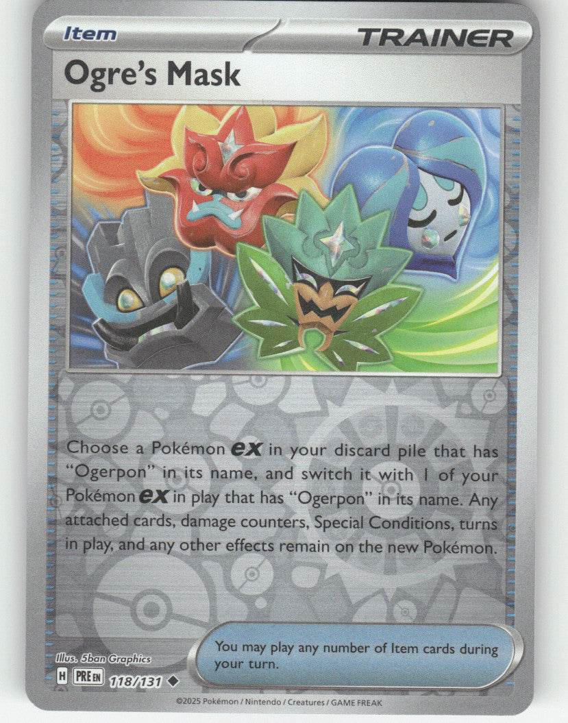 Ogre's Mask Reverse Holo Uncommon SV: Prismatic Evolutions 118/131 NM
