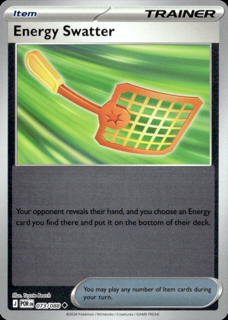 Energy Swatter Reverse Holo Uncommon ME03: Perfect Order 073/088 NM