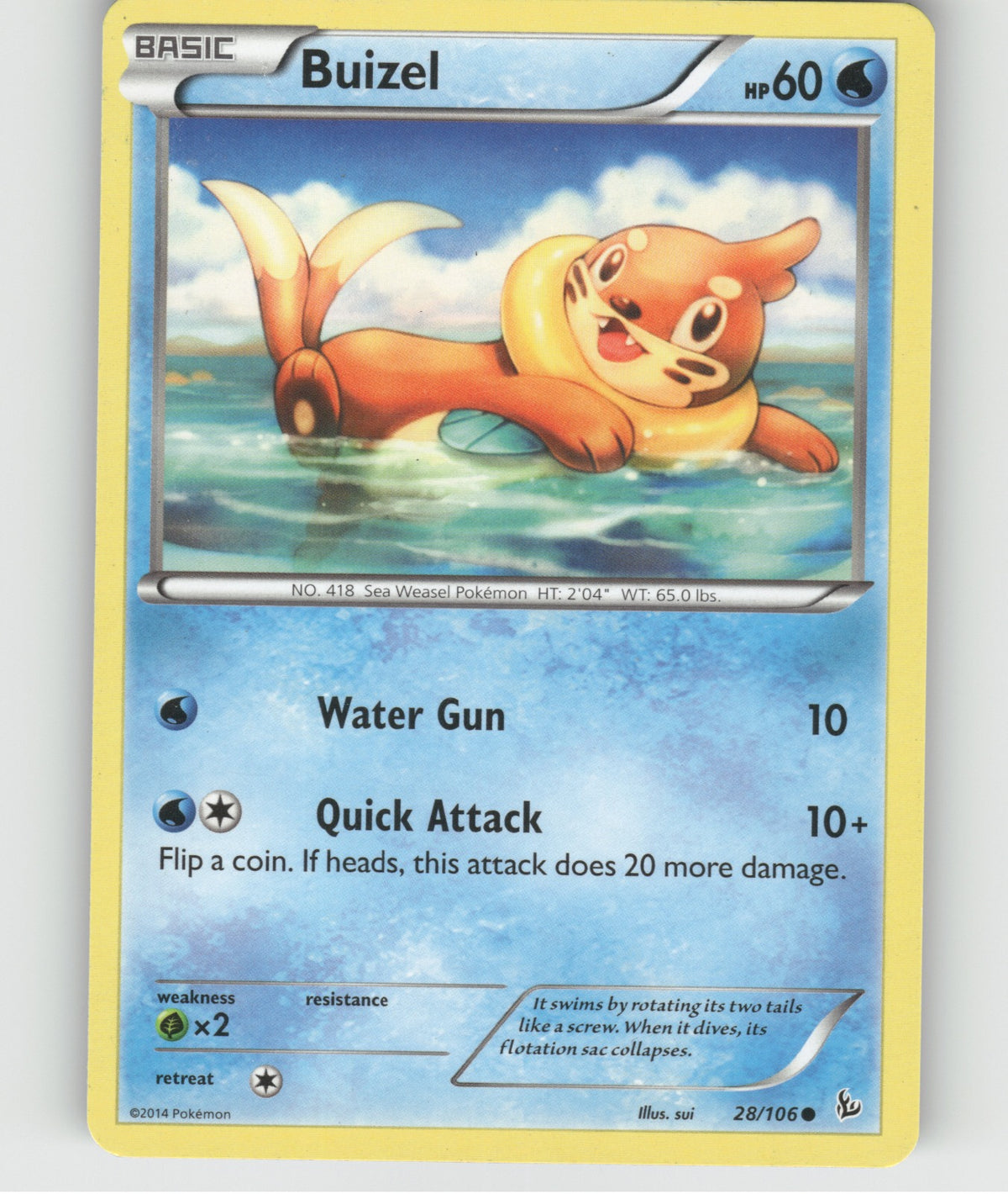 Buizel Common XY - Flashfire 28/106 NM