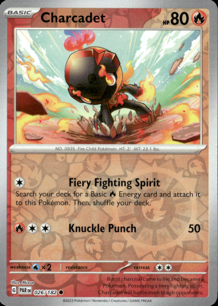 Charcadet Reverse Holo Common SV04: Paradox Rift 026/182 NM
