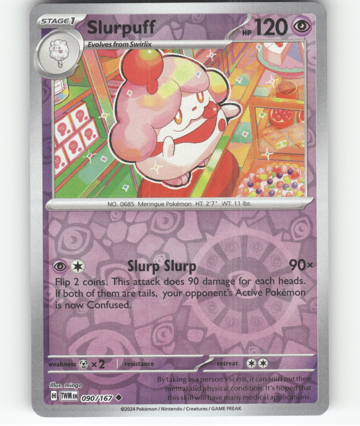 Slurpuff Uncommon SV06: Twilight Masquerade 090/167 NM