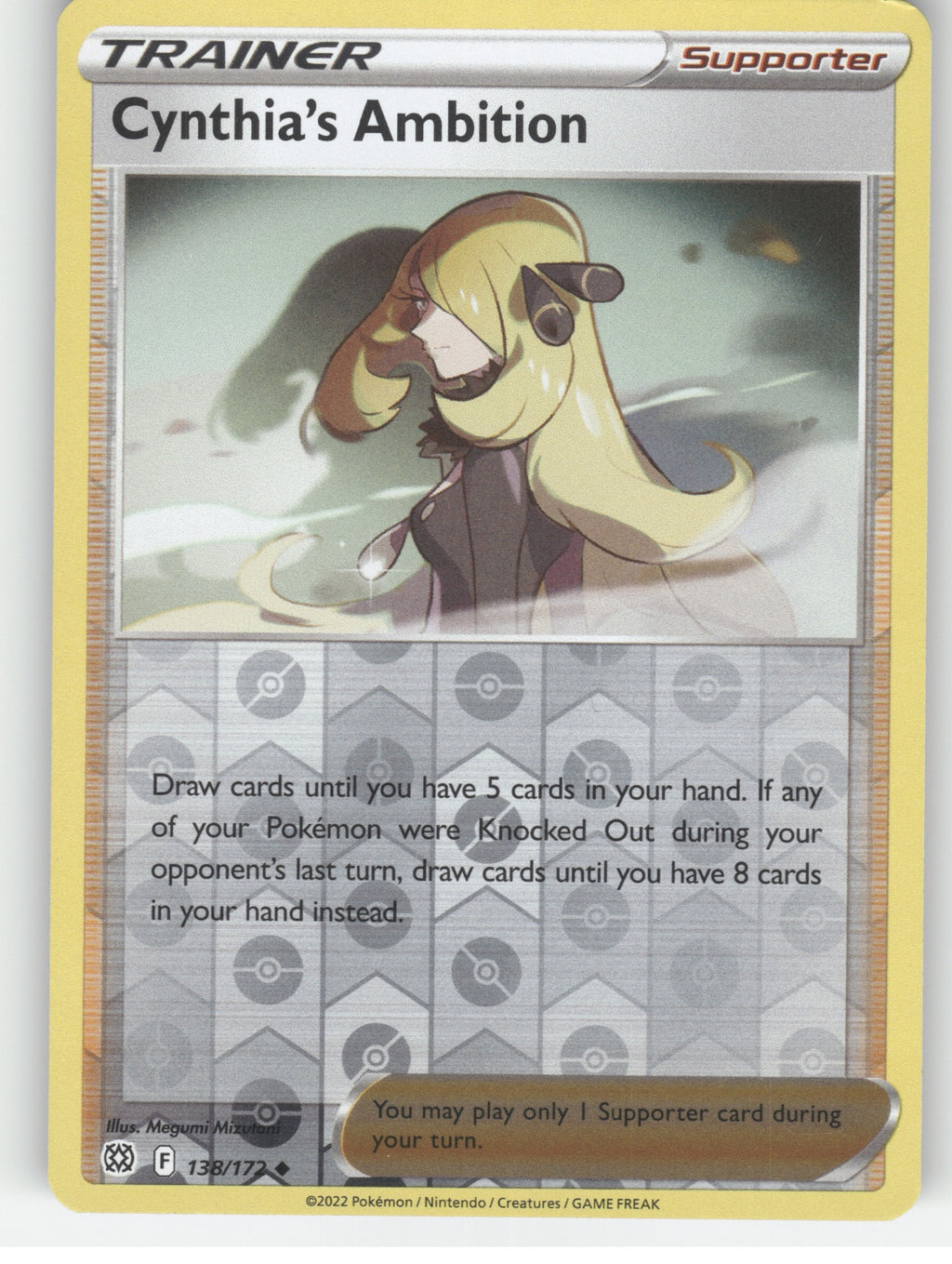 Cynthia's Ambition Reverse Holo Uncommon SWSH09: Brilliant Stars 138/172 NM