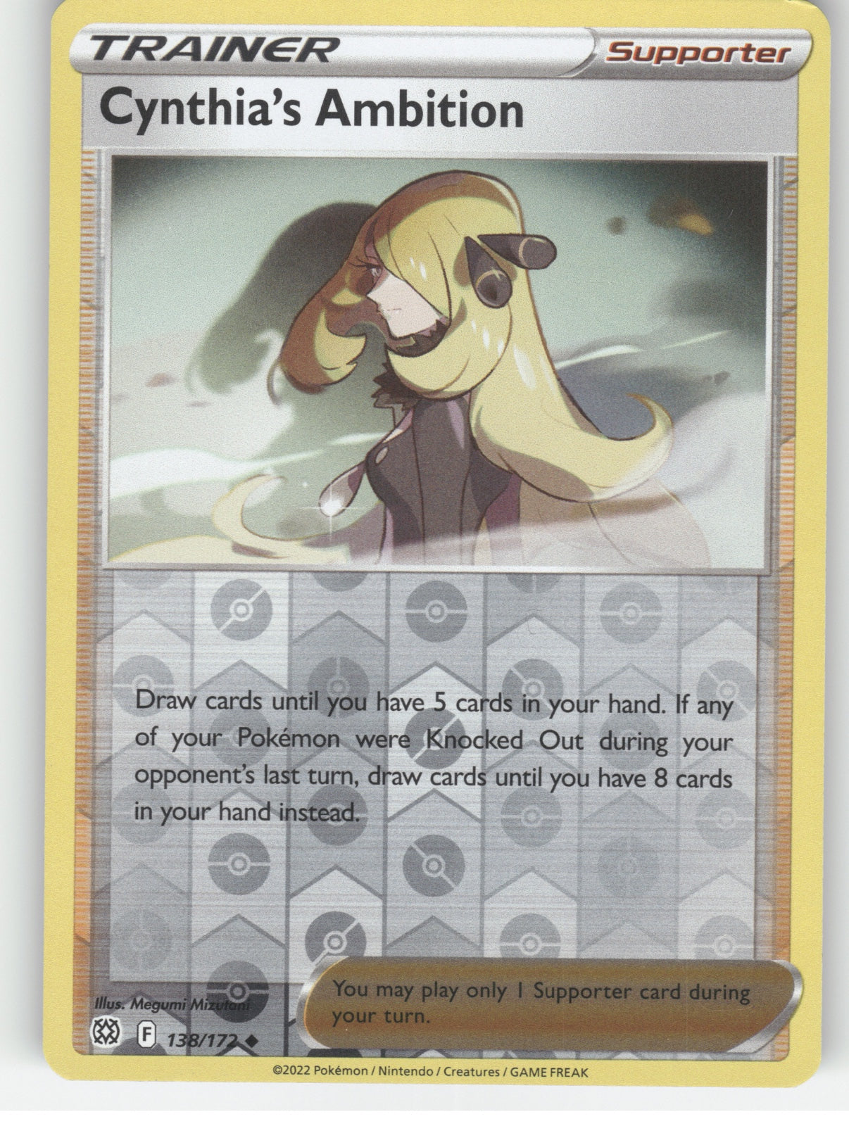 Cynthia's Ambition Reverse Holo Uncommon SWSH09: Brilliant Stars 138/172 NM