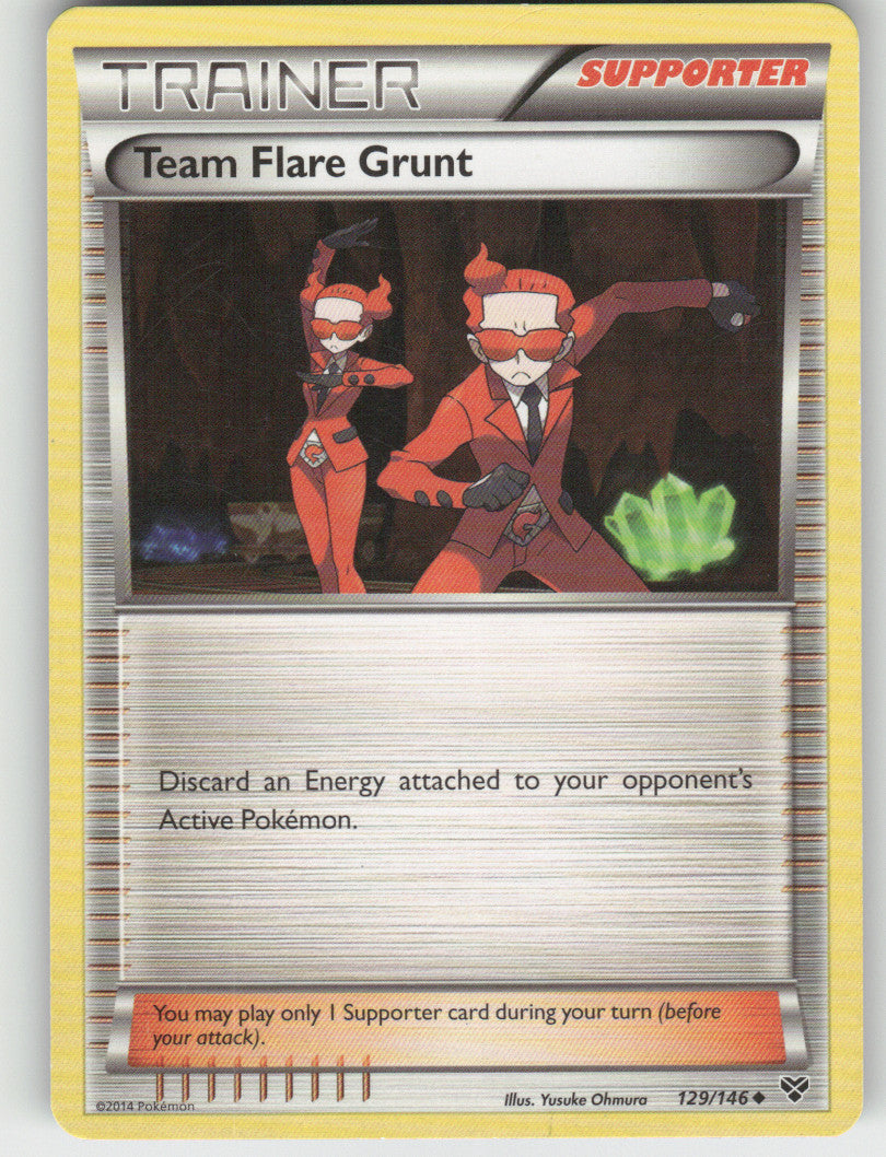 Team Flare Grunt Uncommon XY Base Set 129/146 NM