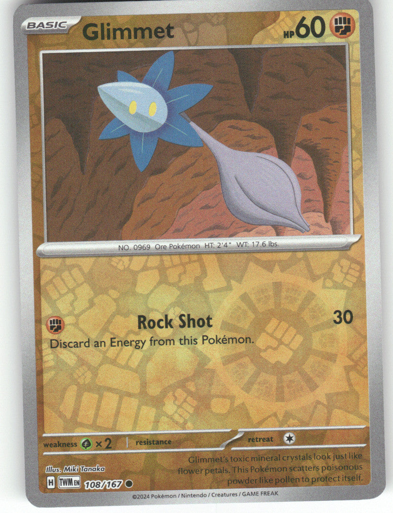 Glimmet Reverse Holo Common SV06: Twilight Masquerade 108/167 NM