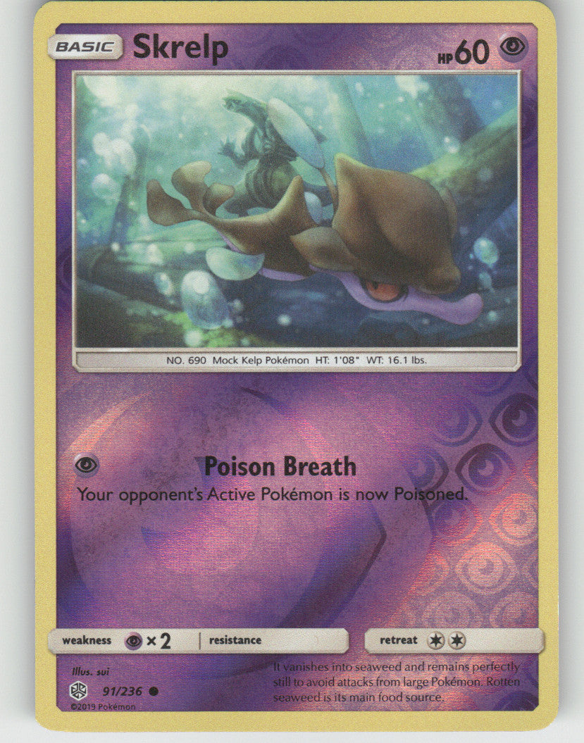 Skrelp Reverse Holo Common SM - Cosmic Eclipse 91/236 NM