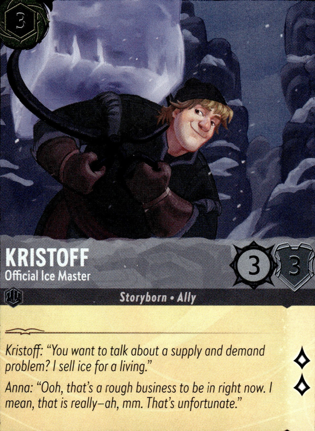 Kristoff - Official Ice Master Cold Foil Common The First Chapter 182/204 NM
