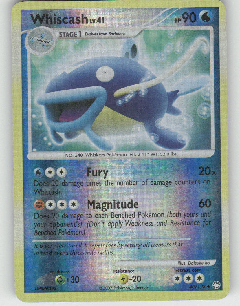 Whiscash Reverse Holo Rare Mysterious Treasures 40/123 NM