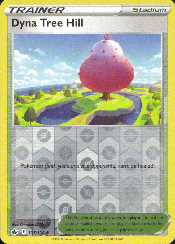 Dyna Tree Hill Reverse Holo Uncommon SWSH06: Chilling Reign 135/198 NM