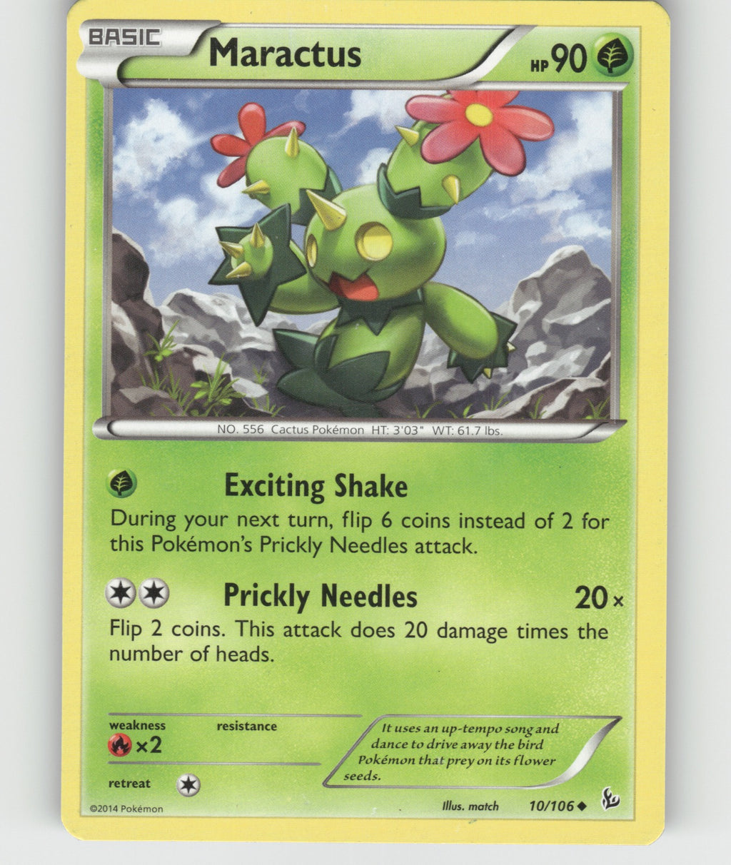Maractus Uncommon XY - Flashfire 10/106 NM