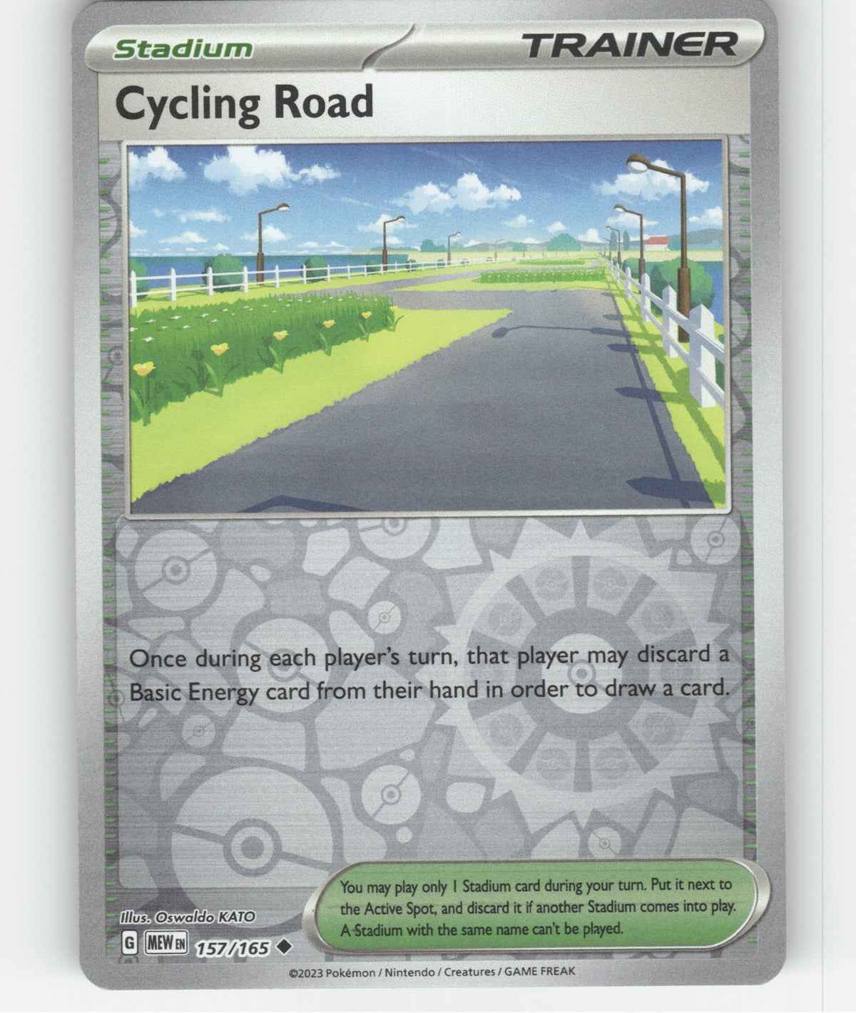 Cycling Road Reverse Holo Uncommon SV: Scarlet & Violet 151 157/165 NM