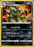 Tyranitar Reverse Holo Holo Rare Pokemon GO 043/078 NM