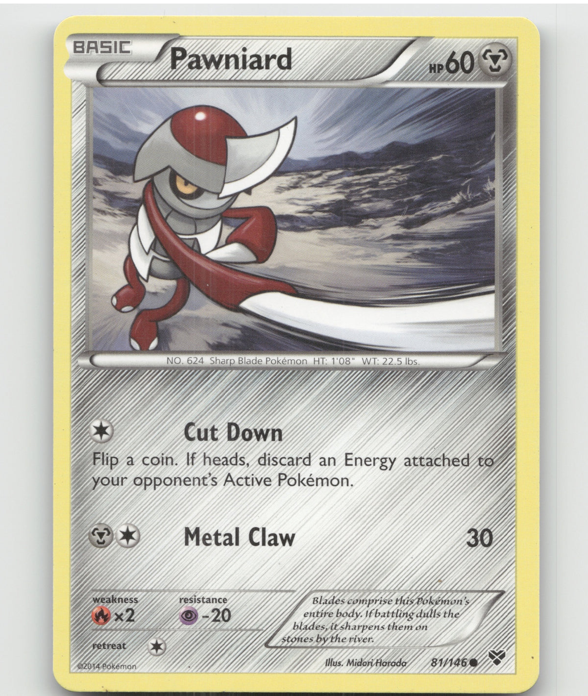 Pawniard Common XY Base Set 81/146 LP