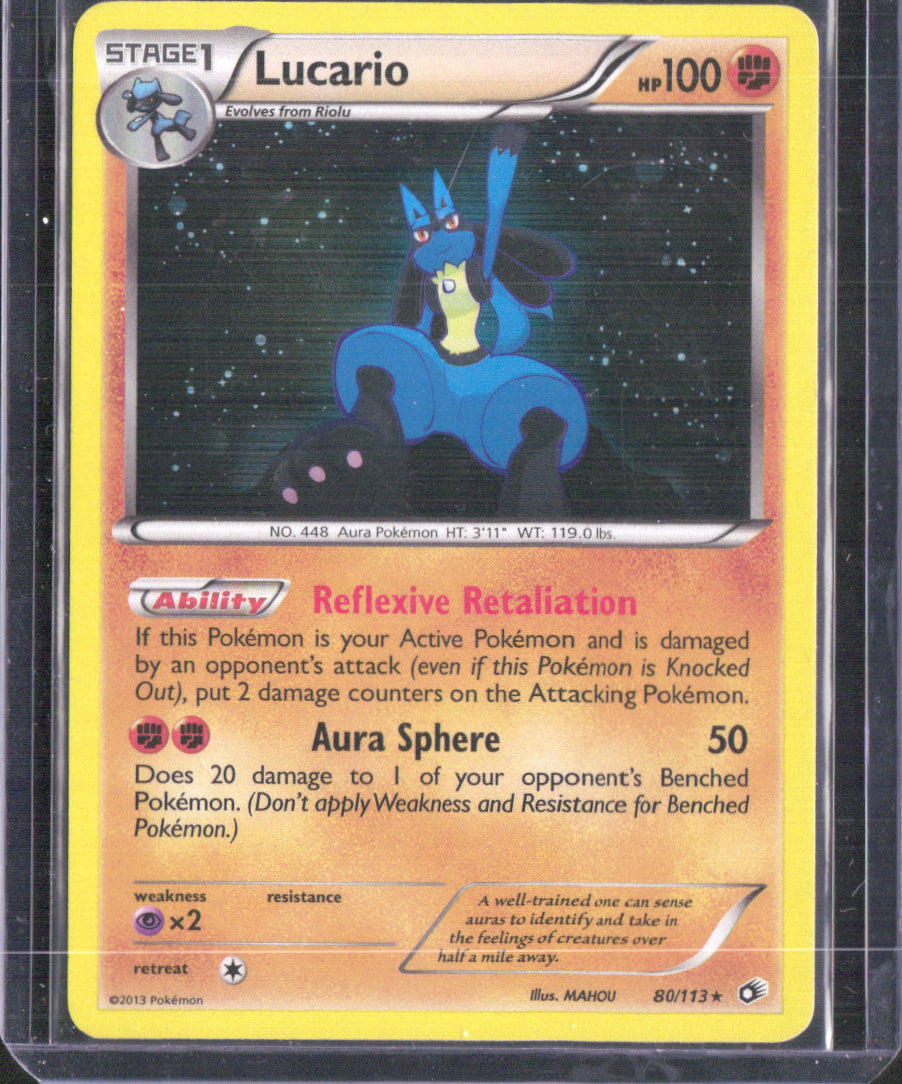 Lucario Holo Holo Rare Legendary Treasures 80/113 NM