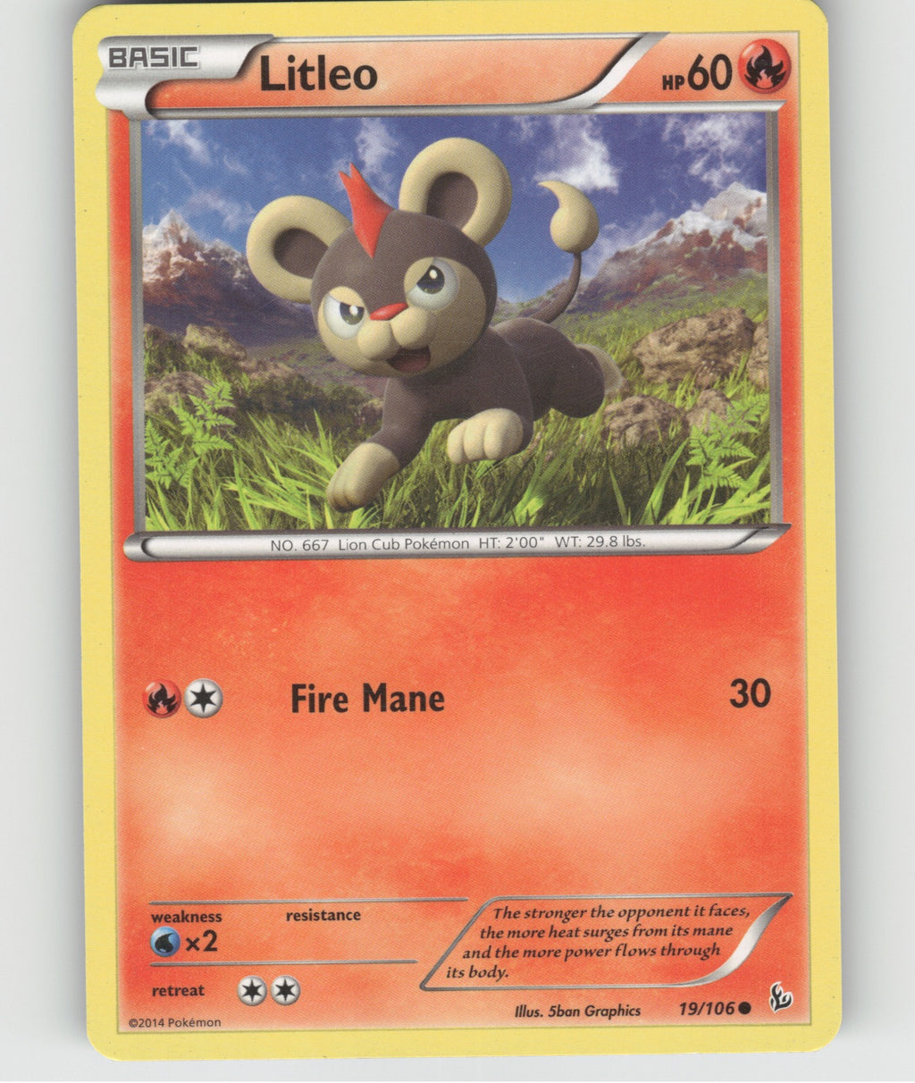 Litleo (19) Common XY - Flashfire 19/106 NM