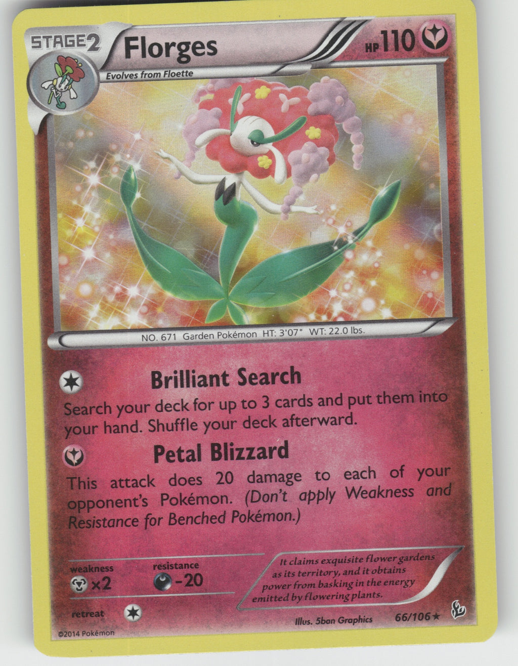 Florges Holo Rare XY - Flashfire 66/106 NM