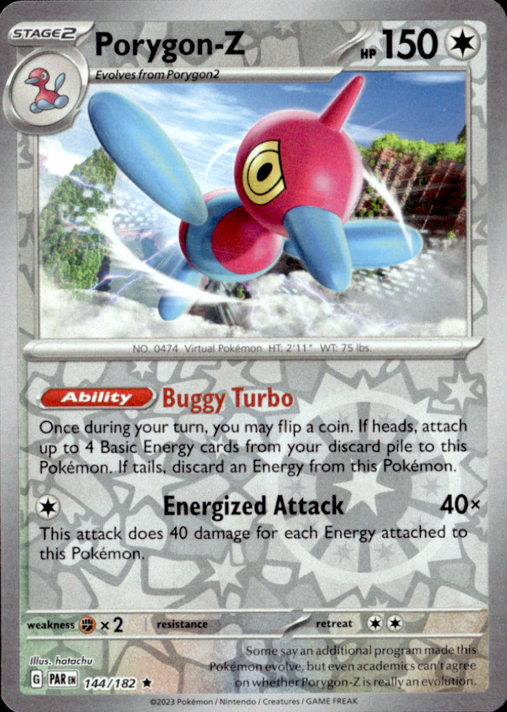 Porygon-Z Reverse Holo Rare SV04: Paradox Rift 144/182 NM