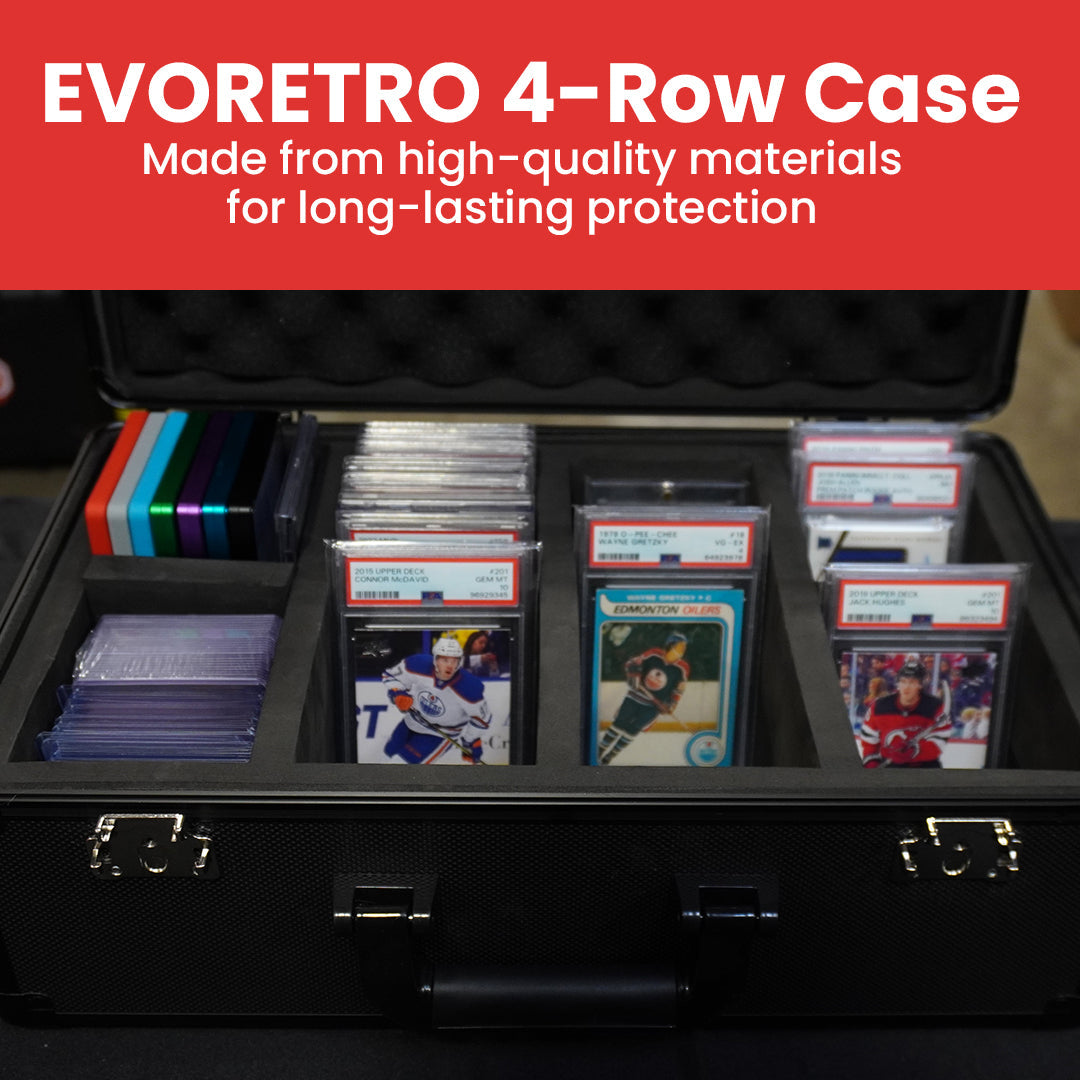 EVORETRO Aluminum Graded Card Storage Box, TSA Lock