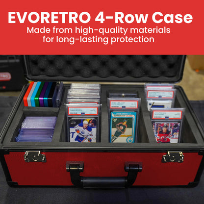 EVORETRO Aluminum Graded Card Storage Box, TSA Lock