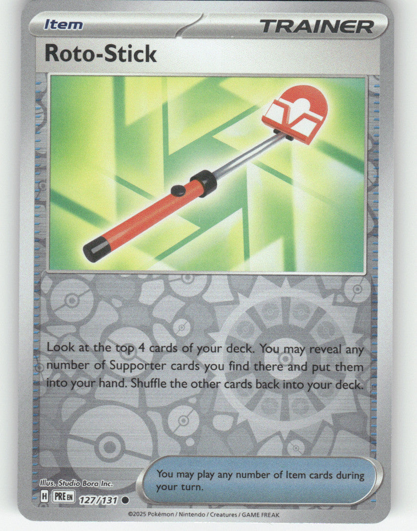 Roto-Stick Reverse Holo Common SV: Prismatic Evolutions 127/131 NM