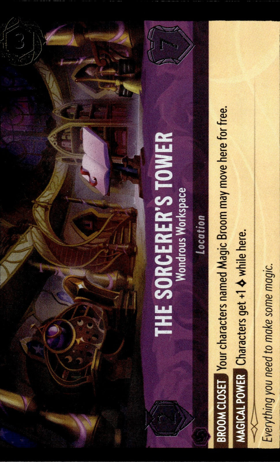The Sorcerer's Tower - Wondrous Workspace Cold Foil  Into the Inklands 68/204 NM