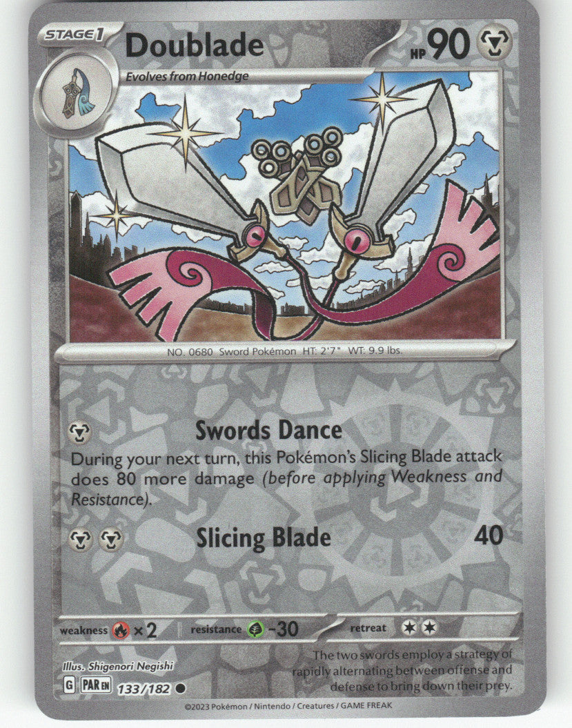 Doublade Reverse Holo Common SV04: Paradox Rift 133/182 NM
