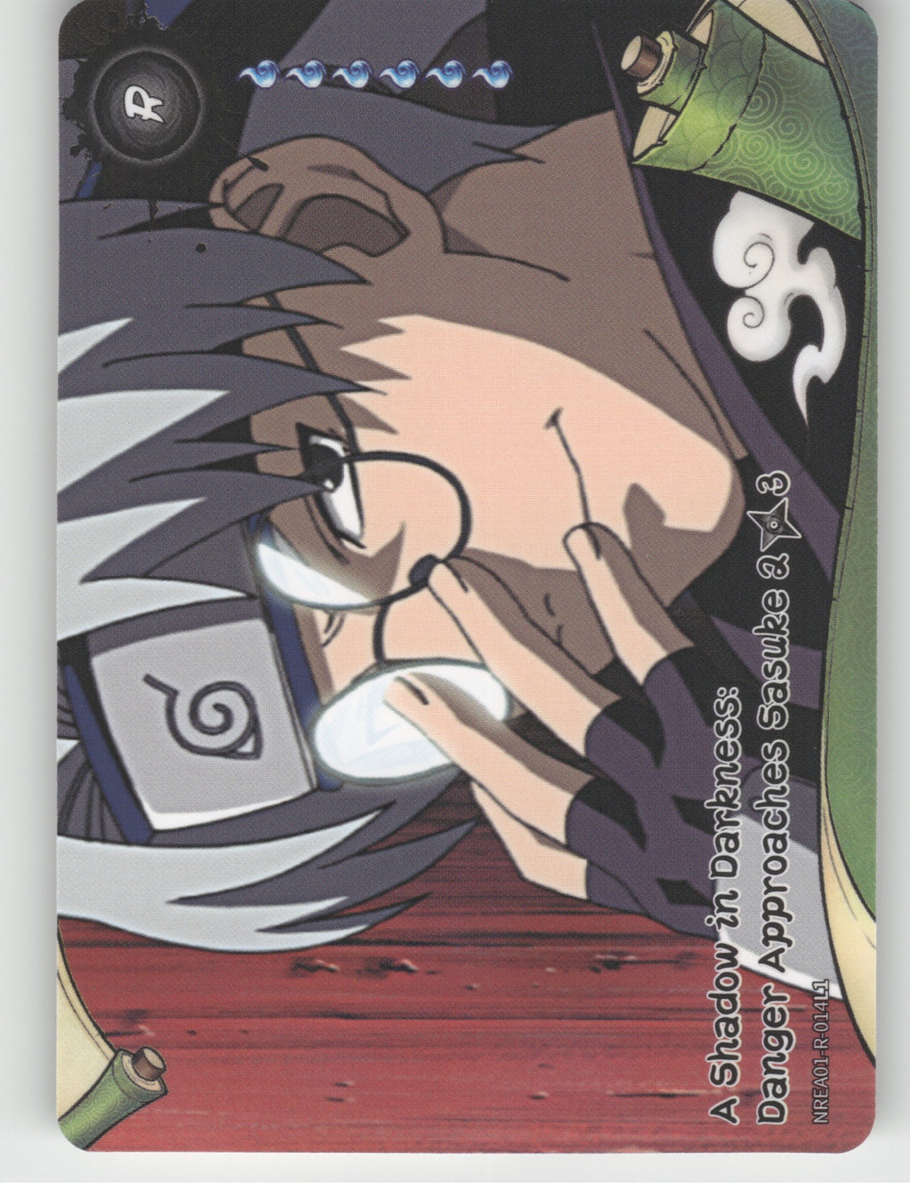 A Shadow In Darkness: Danger Approaches Sasuke\n2/3 Base R Earth Scroll Series 1 front