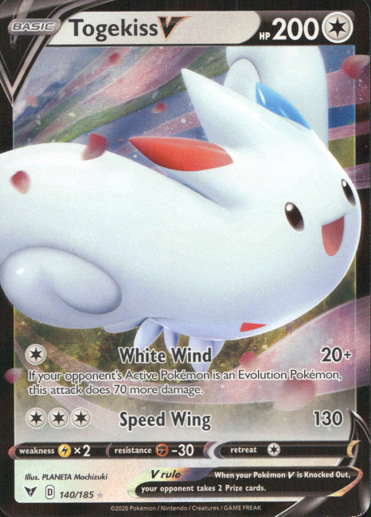 Togekiss V Holo Ultra Rare SWSH04: Vivid Voltage 140/185 NM