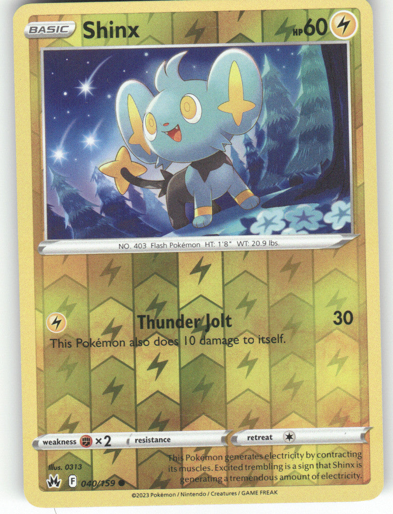 Shinx (40) Reverse Holo Common SWSH: Crown Zenith 040/159 NM
