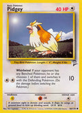 Pidgey Common Base Set 2 086/130 NM