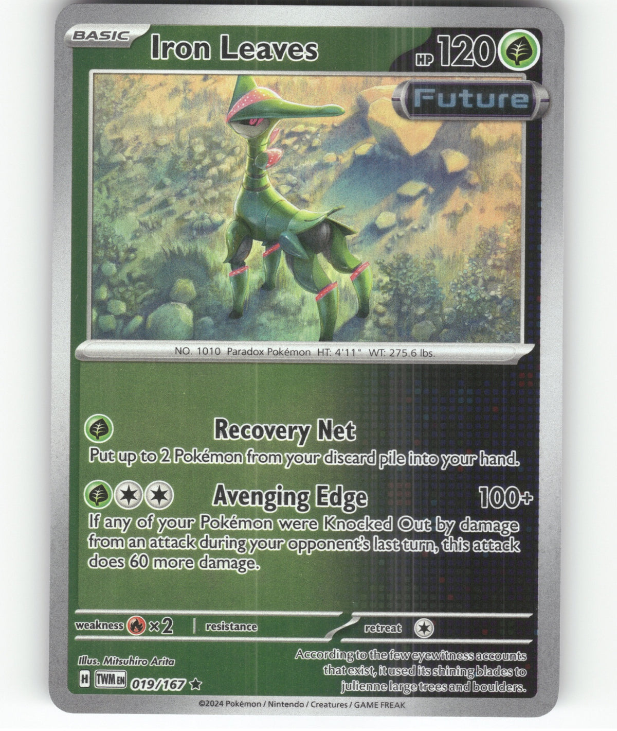 Iron Leaves Holo Rare SV06: Twilight Masquerade 019/167 NM