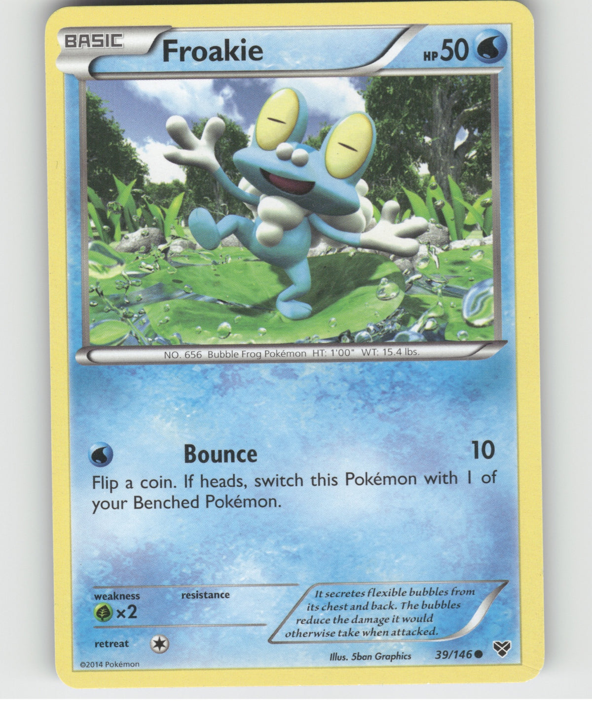 Froakie Common XY Base Set 39/146 LP