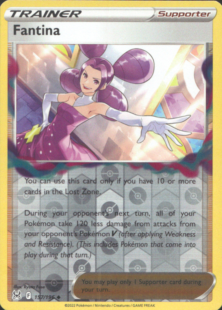 Fantina Reverse Holo Uncommon SWSH11: Lost Origin 157/196 NM
