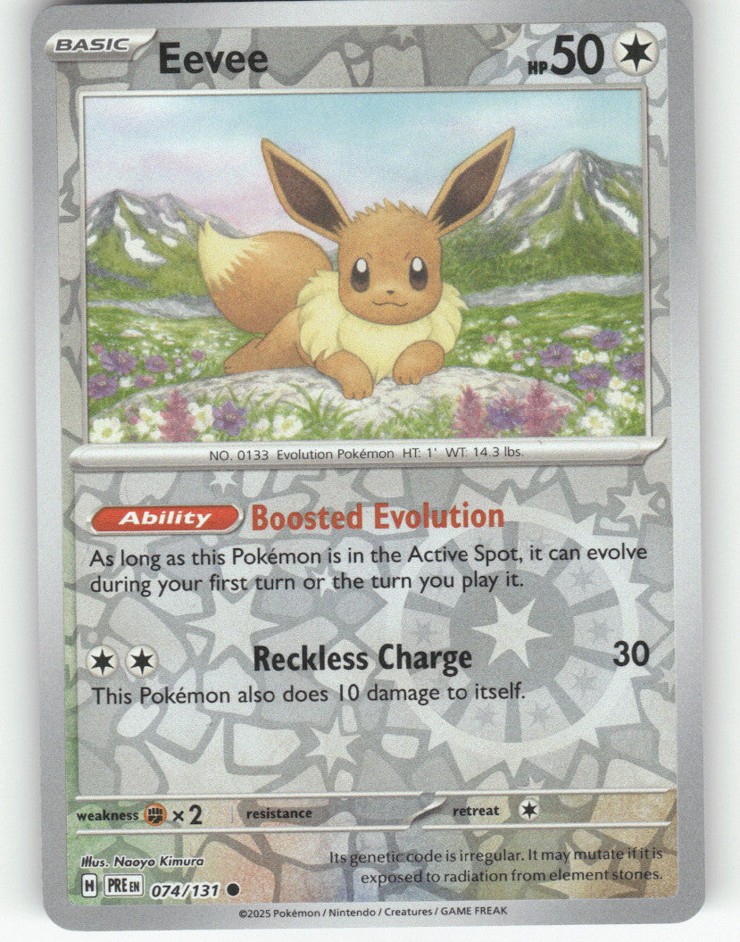 Eevee Reverse Holo Common SV: Prismatic Evolutions 074/131 NM