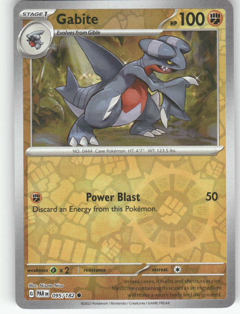 Gabite Reverse Holo Common SV04: Paradox Rift 095/182 NM