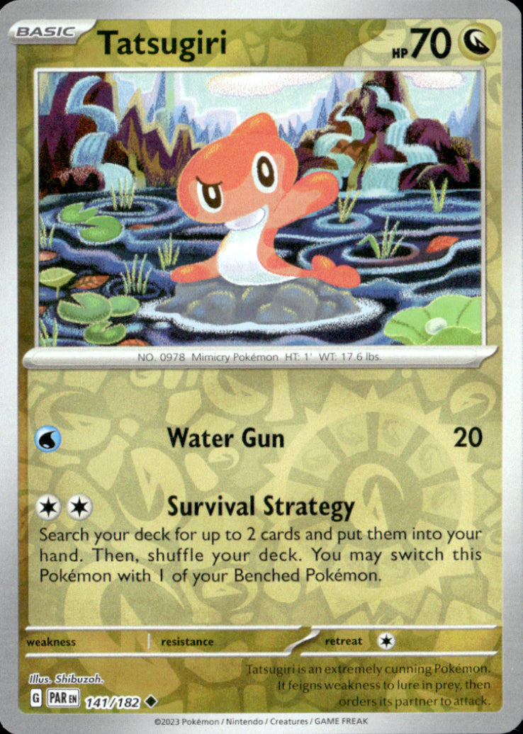 Tatsugiri Reverse Holo Uncommon SV04: Paradox Rift 141/182 NM