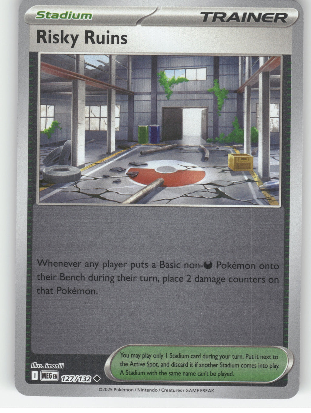 Risky Ruins Reverse Holo Uncommon ME01: Mega Evolution 127/132 NM