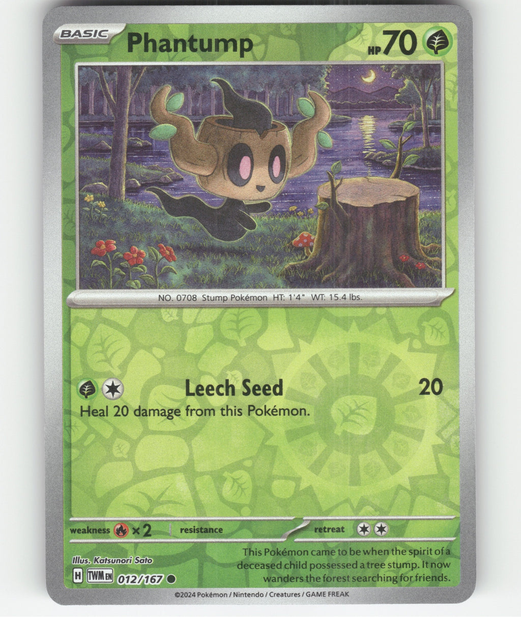 Phantump Common SV06: Twilight Masquerade 012/167 NM