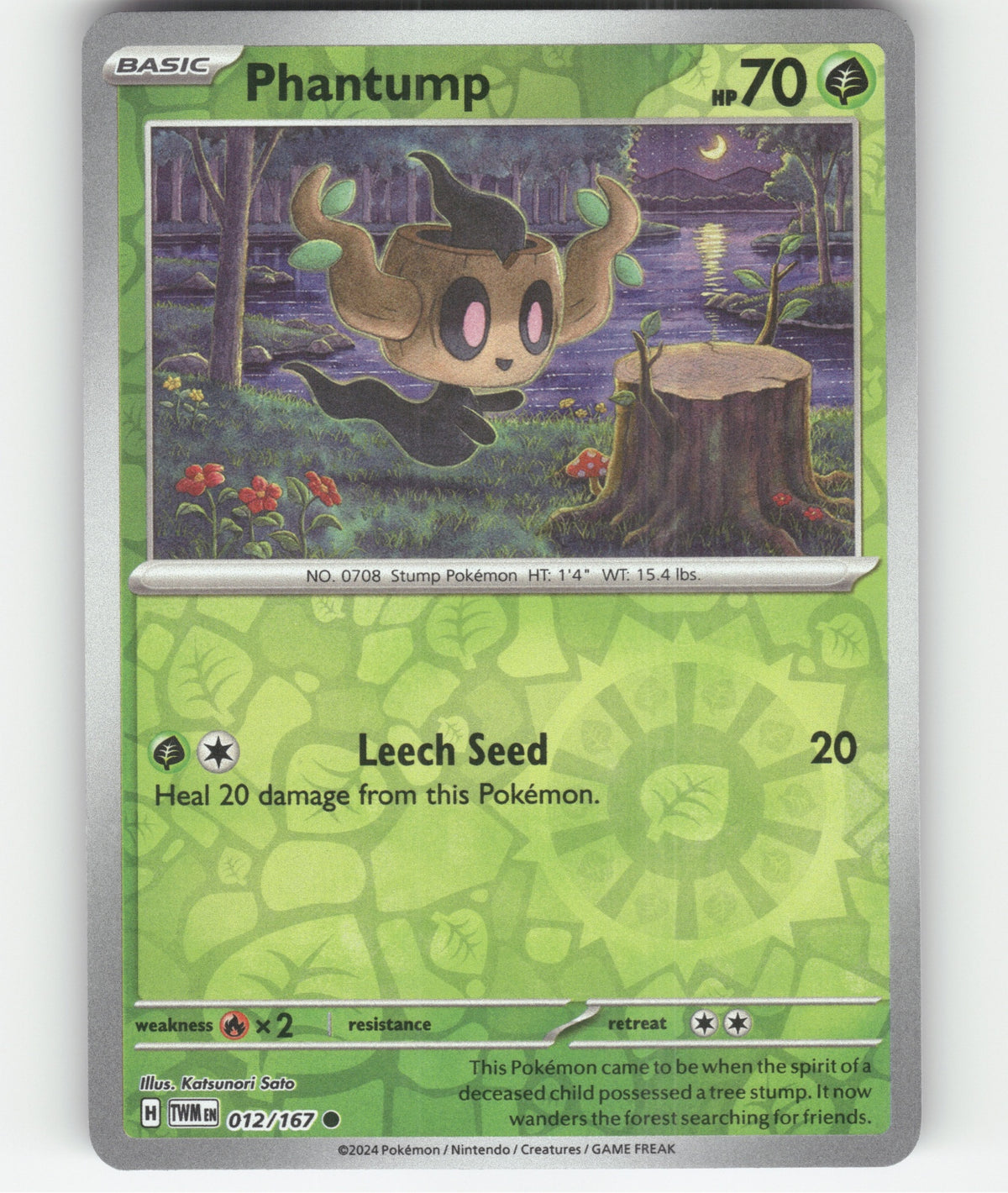 Phantump Common SV06: Twilight Masquerade 012/167 NM
