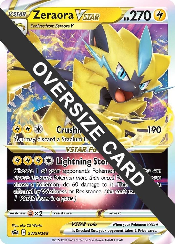 Zeraora VSTAR Holo Promo Jumbo Cards SWSH265 NM
