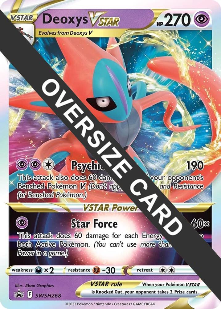 Deoxys VSTAR Holo Promo Jumbo Cards SWSH268 NM