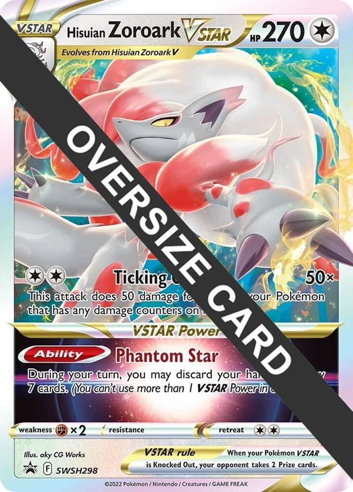 Hisuian Zoroark VSTAR Holo Promo Jumbo Cards SWSH298 NM