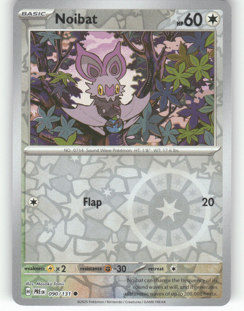 Noibat Reverse Holo Common SV: Prismatic Evolutions 090/131 NM
